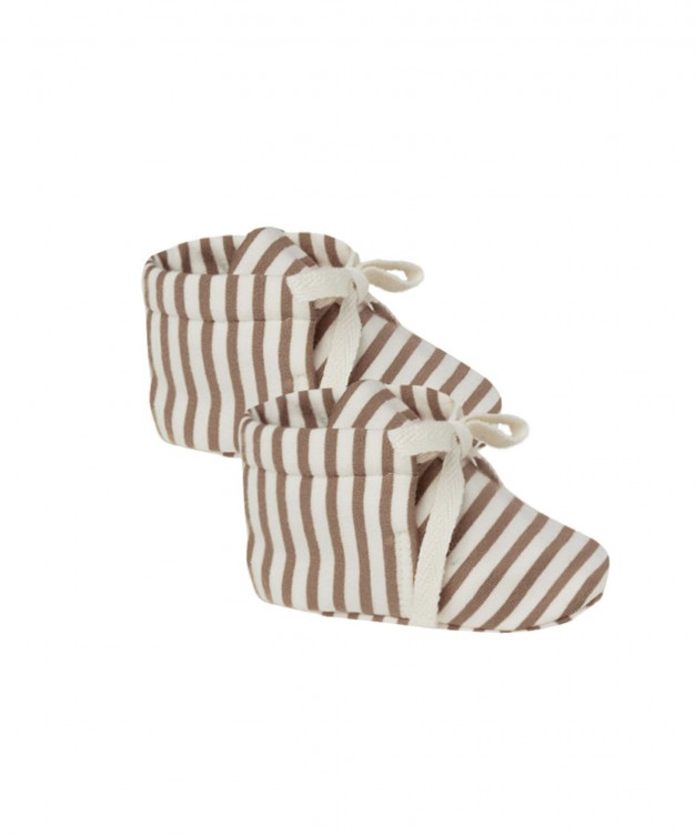 BABY BOOTIES COCOA STRIPE